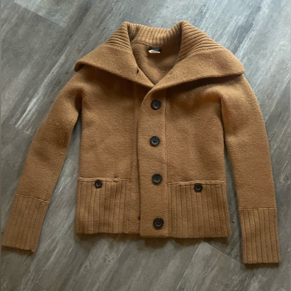 J. Crew 100% Merino Wool Sweater Tan XS